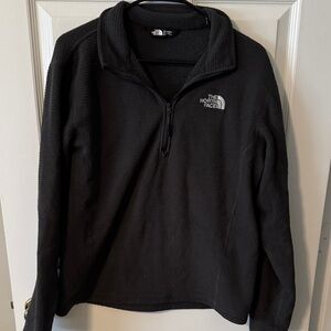 The North Face Men’s Black Half-Zip Waffle Knit Pullover